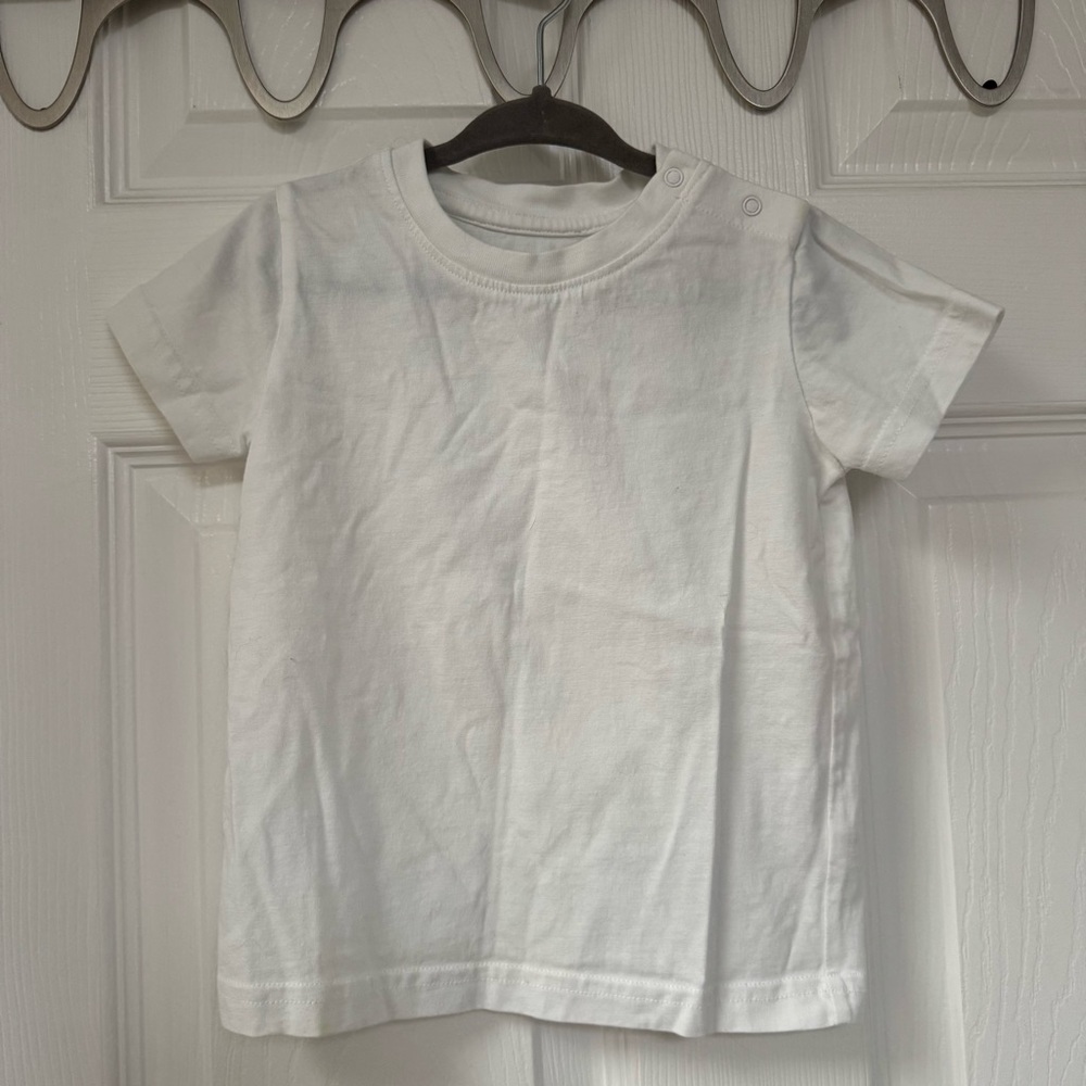 🦙 Primary White Kids Short Sleeve Tee - 18-24 Months